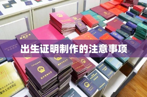 瑞金出生证明制作的注意事项