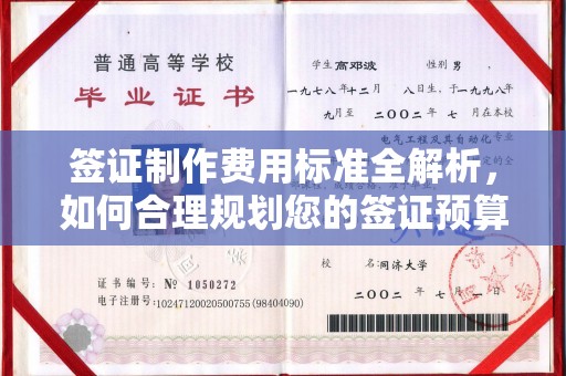 姜堰签证制作费用标准全解析，如何合理规划您的签证预算？